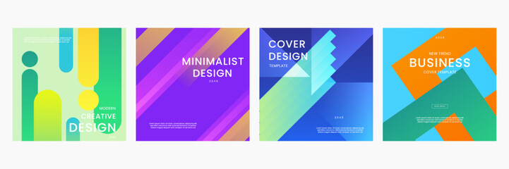 Obraz premium Colorful Gradient Background Modern Design Ideal for Post, Background, Banner, Ad, Promo, Invitation, Etc