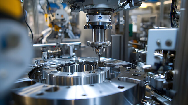 Machinerie fa&ccedil;onnant le m&eacute;tal avec pr&eacute;cision dans une usine m&eacute;tallurgique hautement automatis&eacute;e