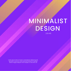 Yellow and Purple Violet Background Minimalist Gradient Style Ideal for Post, Background, Banner, Ad, Promo, Invitation, Etc