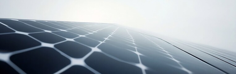 Sleek Solar Panel Showcasing Sustainable Energy Technology on White Background