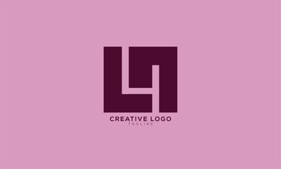 L4N LHN LN Abstract initial monogram letter alphabet logo design