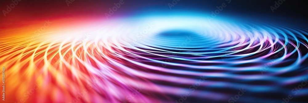 Poster Vibrant Euler’s Identity Formula With Intersecting Circles on a Dark Background at Night