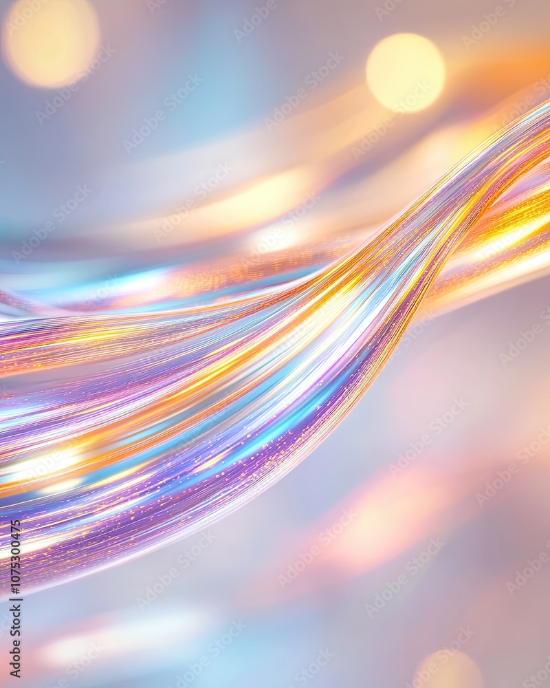 Poster charged particles curve gracefully along magnetic field lines in a plasma tube with ambient light