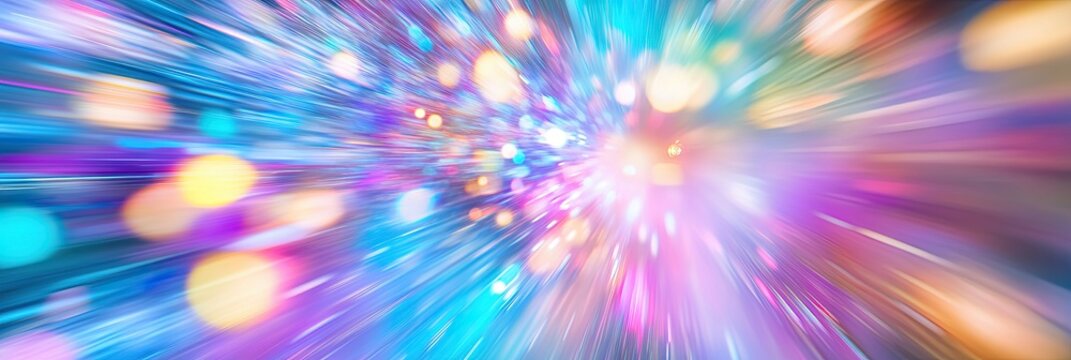 Visual Representation of Quantum Tunneling With Particles Passing Through a Barrier in Cool Tones