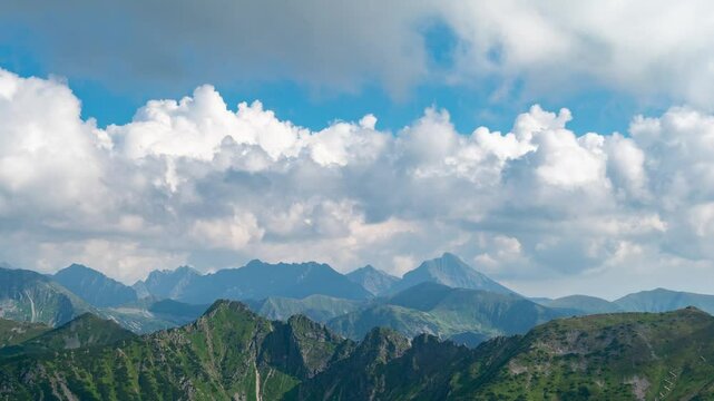 Fast-Forward Through Summer in the Tatras: Skyline View