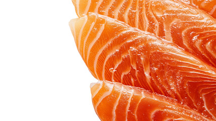 raw salmon fillet ready to cook isolated background