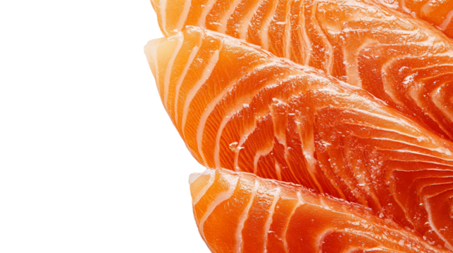 raw salmon fillet ready to cook isolated background