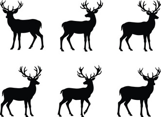 Deer Silhouette Vector 