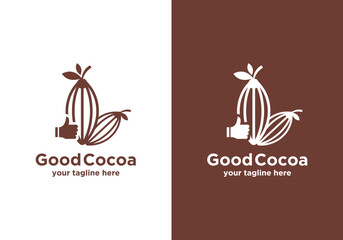 best quality cocoa design template. best cocoa logo. best quality cocoa farming logo