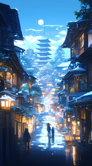 Obraz premium Amazing Japanese Anime Manga Art Illustration: Aesthetic and Inspiring