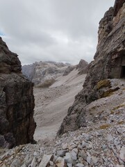 batutiful autumn nature in dolomites mountains