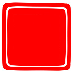 ハンコ・スタンプの無地の土台イラスト。