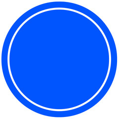 ハンコ・スタンプの無地の土台イラスト。