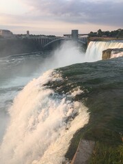 falls at sunset