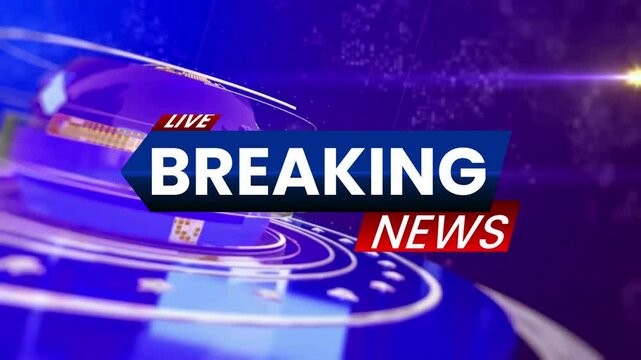 Modern breaking news intro 4k video.