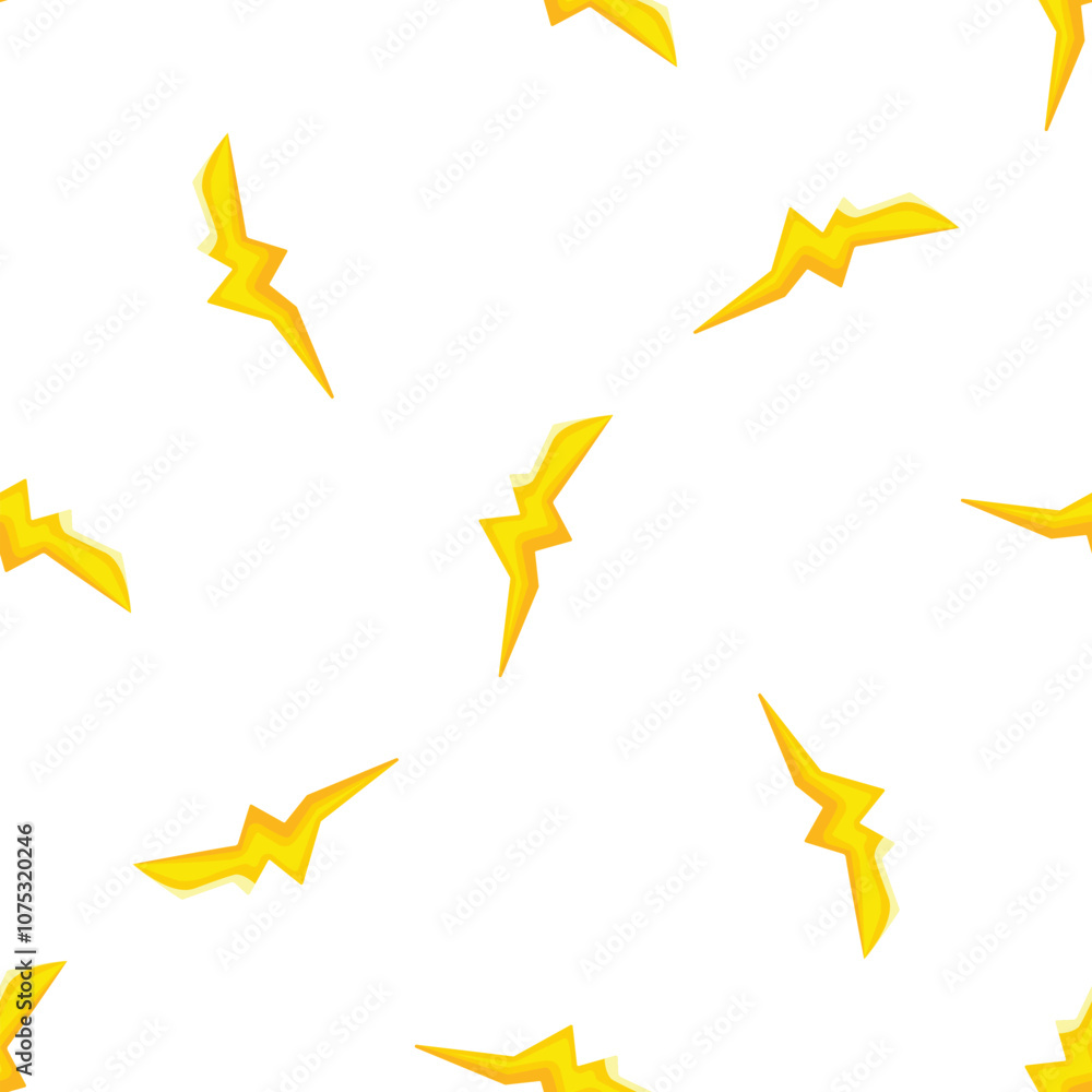 Aufkleber repeating lightning bolt motif creates a dynamic and energetic seamless pattern, ideal for designs r