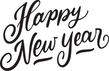 Trendy Typography for 2025 New Year Celebration