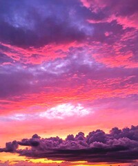 sunset over the sea