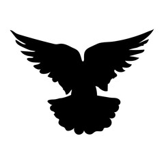 Obraz premium A free bird flying in Adobe stock illustration on white background.Swallow Drawing with Spread Wings,Vector illustration.