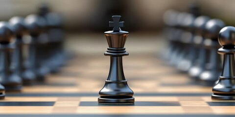 Business Strategy Concept with Chess Pieces