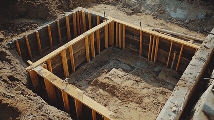 Construction process of a home s foundation