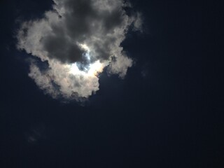 moon and clouds