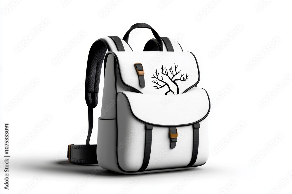 Aufkleber simple icon of a backpack with a few clean lines, representing adventure and exploration