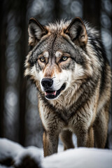 Obraz premium wolf in the snow