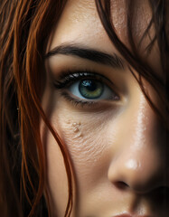 Fototapeta premium close up portrait of woman