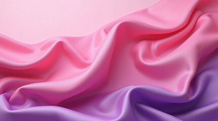Obraz premium Soft Flowing Pink Satin Cloth.