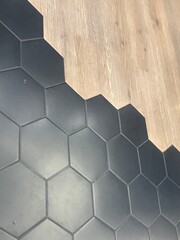 black ceramic coating with hexagon shape