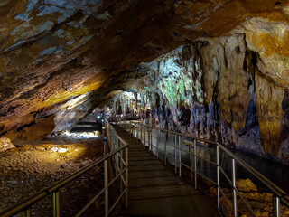 Aggitis river cave (Maaras Cave). One of the largest and most spectacular river caves in all of...
