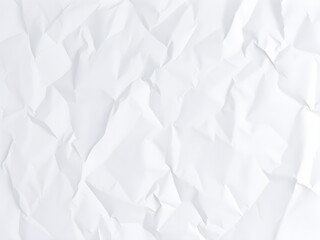 Obraz premium Top view of crumpled white paper texture