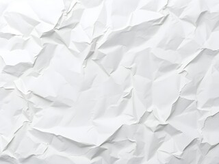 Obraz premium Crumpled paper texture white background