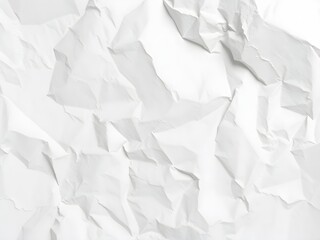 Obraz premium Crumpled paper texture white background