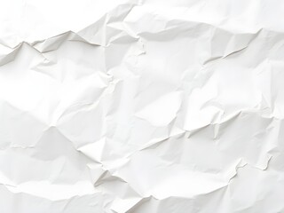 Obraz premium Crumpled paper texture white background