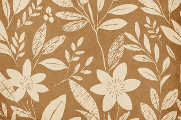Botanical background. Abstract plant shapes. Minimalist illustration for printing on wall decorations.