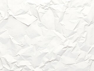 Obraz premium Crumpled paper texture white background