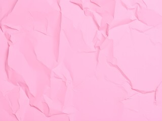 Fototapeta premium Crumpled paper texture pink background