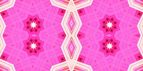 Seamless kaleidoscope pattern. The texture of the woven pattern. Endless pattern