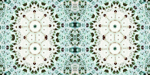 Seamless kaleidoscope pattern. The texture of the woven pattern. Endless pattern