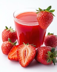 Delightful Strawberry Juice: A Refreshing Homemade Beverage Perfect for Summer