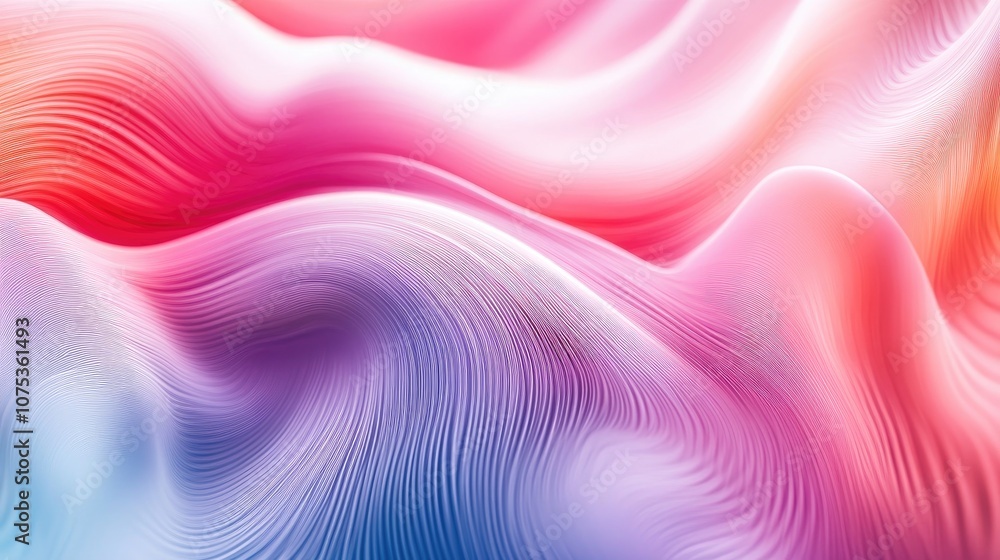 Poster abstract multicolor background featuring line art illustration with dynamic motion blur effects