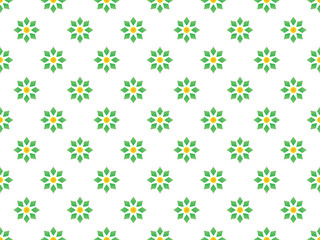 Blossom flower pattern in Gradient color style vector