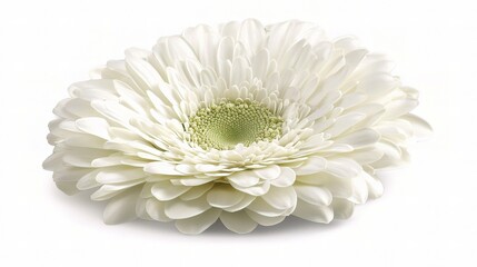 Isolated White Daisy Flower on a White Background for Use in Floral Designs, Weddings, Invitations, and Nature-Themed Projects