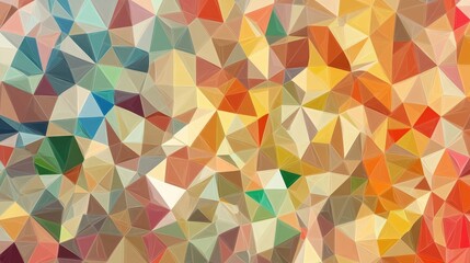 Low polygon triangle pattern background in a line art style