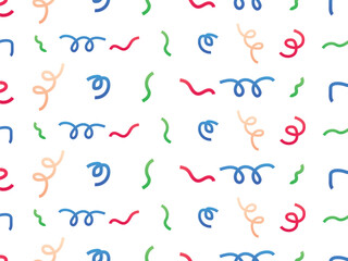 Confetti, festival, celebrate pattern in Gradient color style vector