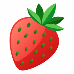 strawberry isolated on white background