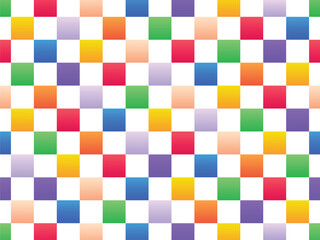 Square, blocks pattern in Gradient color style vector