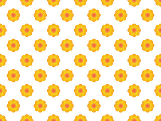 Sun flower pattern in Gradient color style vector